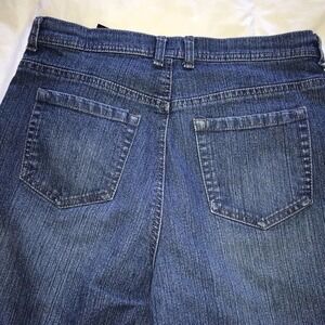 Womens Style & Co Jeans Sz10 Straight Legs Med Wash Zip Front Hi Rise Used